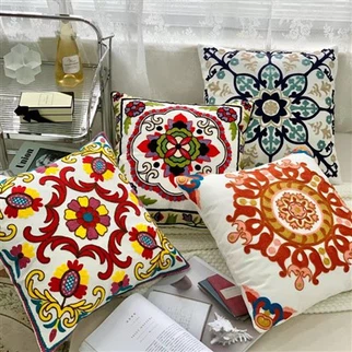 플로럴 베개 커버